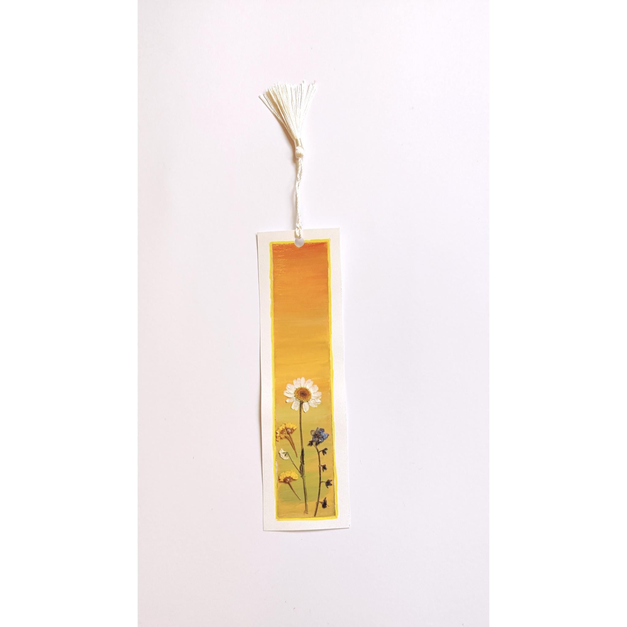 Capture Nature's Golden Hour with Our Handmade Sunset Bookmark