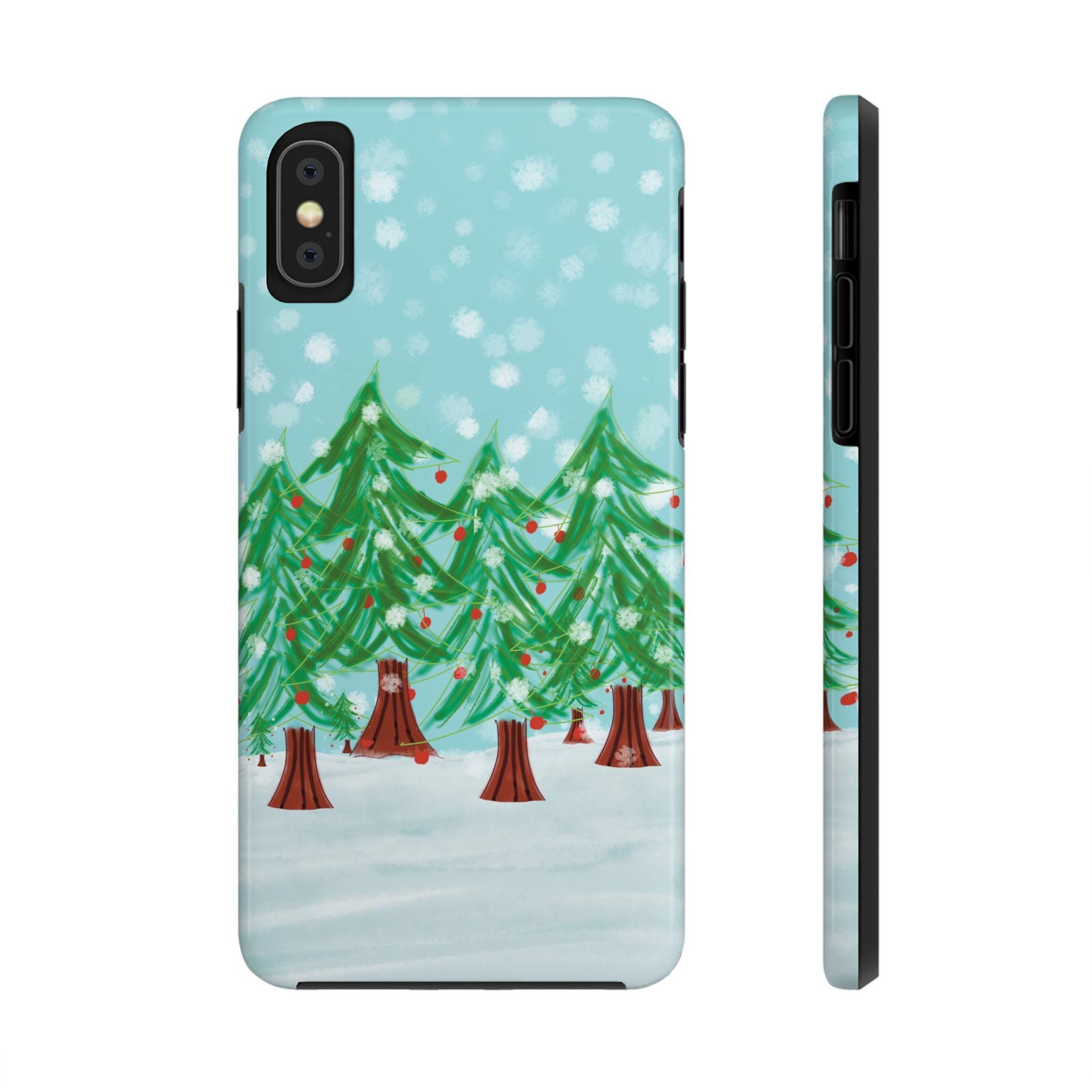 Christmas Wonderland mobile phone case for multiple variants of iPhone and Samsung Galaxy