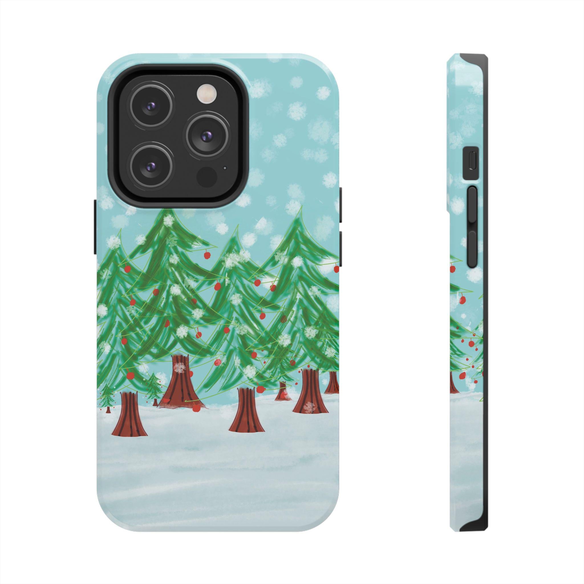 Christmas Wonderland mobile phone case for multiple variants of iPhone and Samsung Galaxy